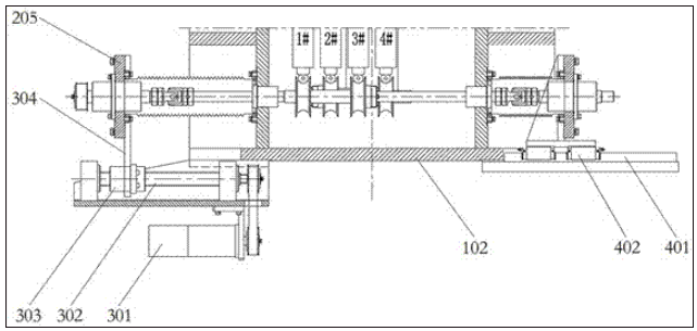 真空鍍膜機(jī)真空室內(nèi)基片架傳送裝置